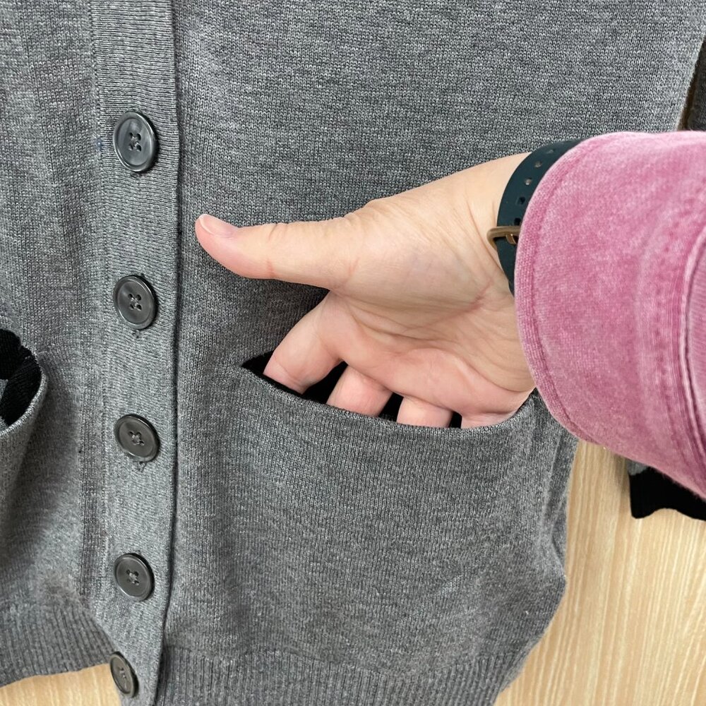New Express Gray Cardigan Size XS - Picture 4 of 6